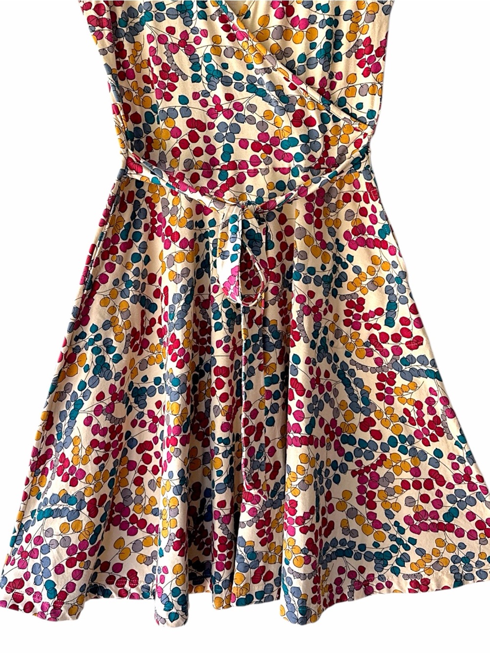 EFFIE’S HEART NWOT FAUX WRAP SIGRID DRESS SLEEVELESS TIE WAIST POCKETS | MEDIUM - Picture 4 of 7